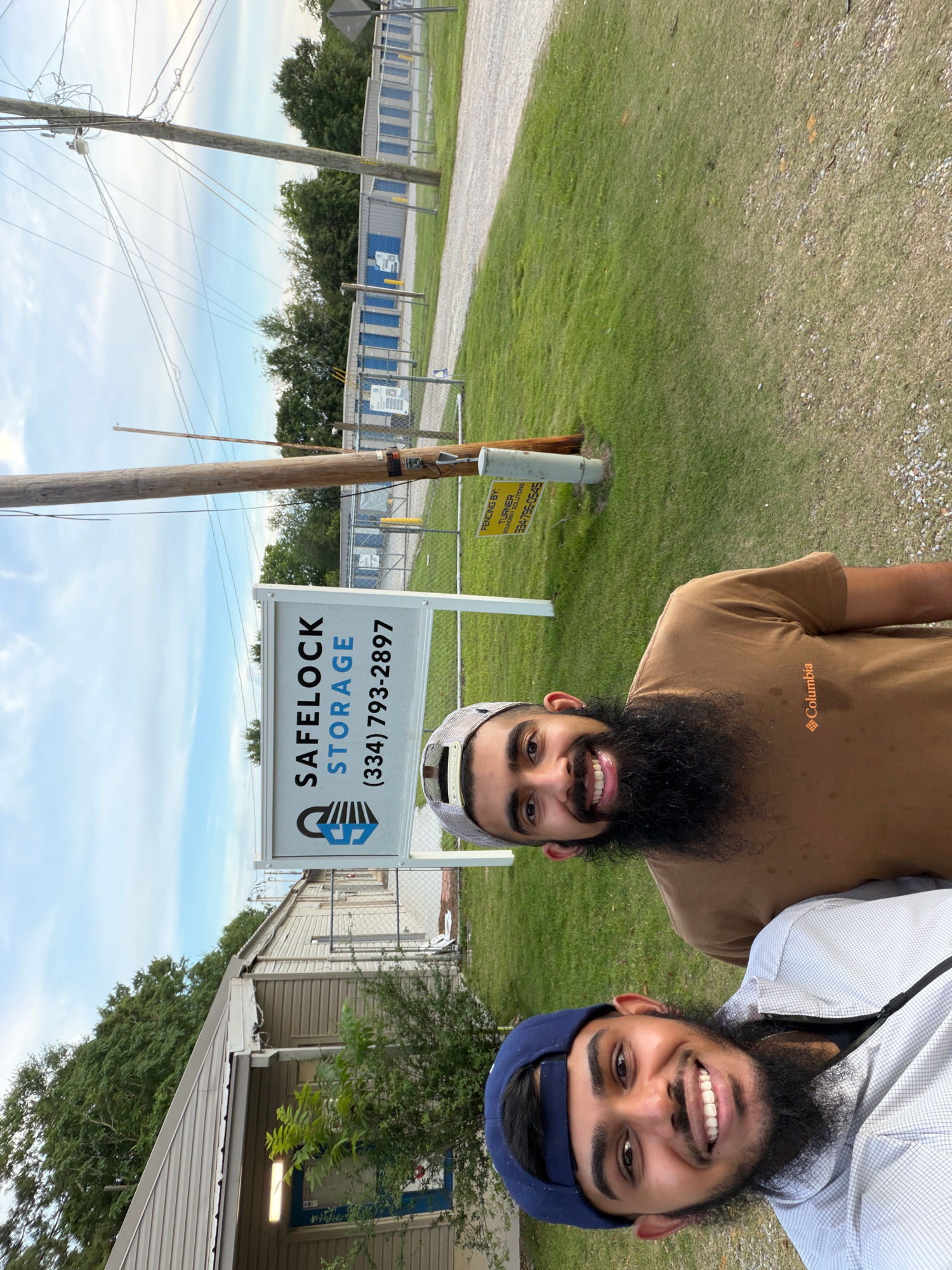 Hasan Saifee and Taher Lokhandwala at Bob Hall Self Storage in Dothan, Alabama